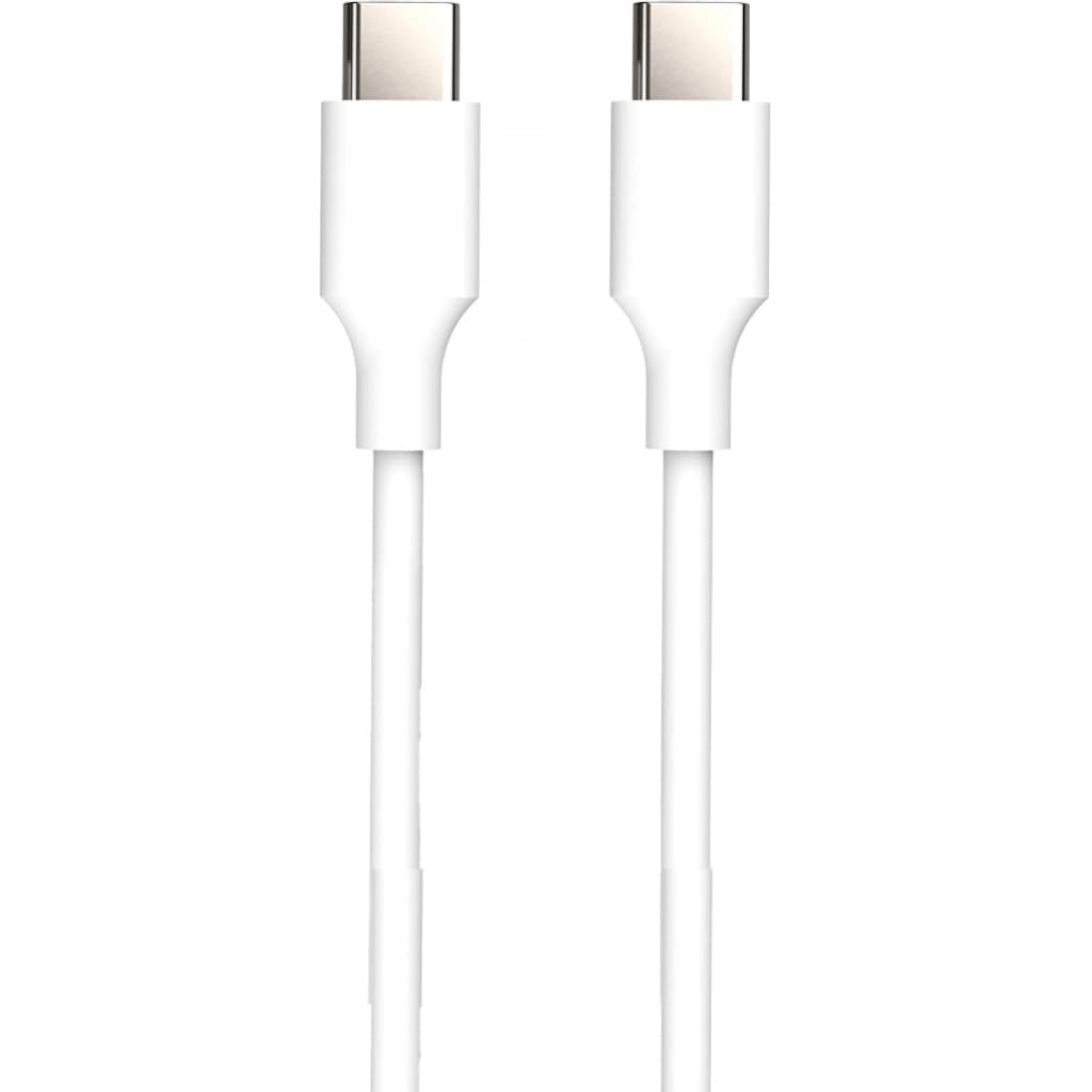 Cable Kolke USB-C a USB-C, 1 m, 20 W, blanco