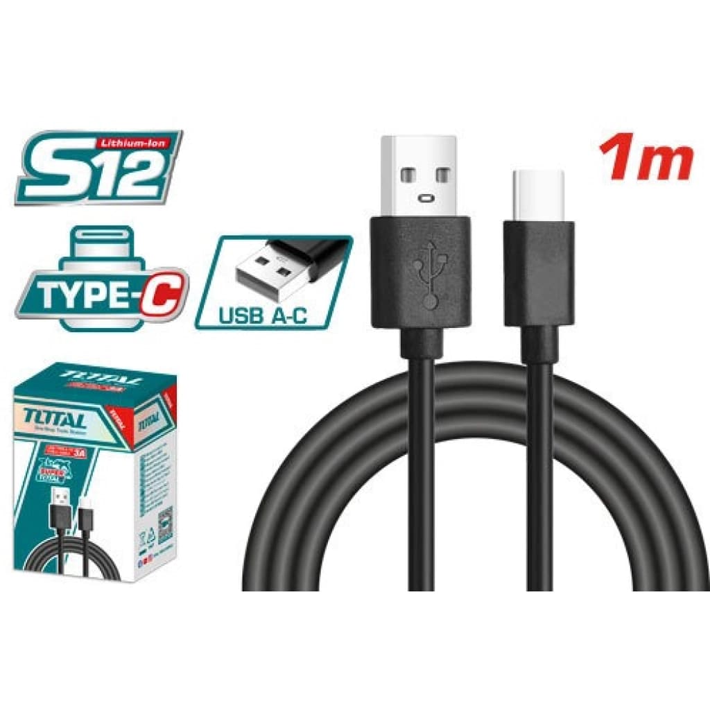 Cable Total de USB-A a USB-C, 1 m