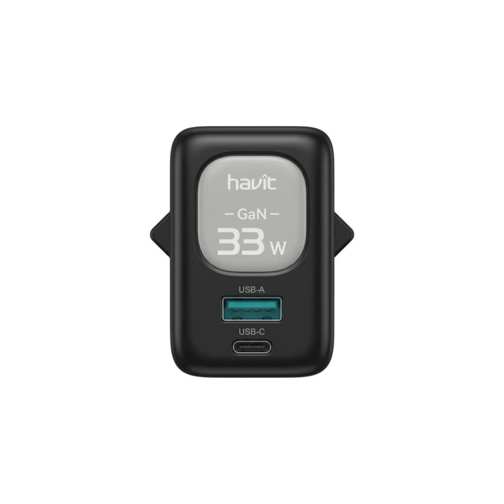 Havit 33-W-GaN-Reiseladegerät, USB-C und USB-A