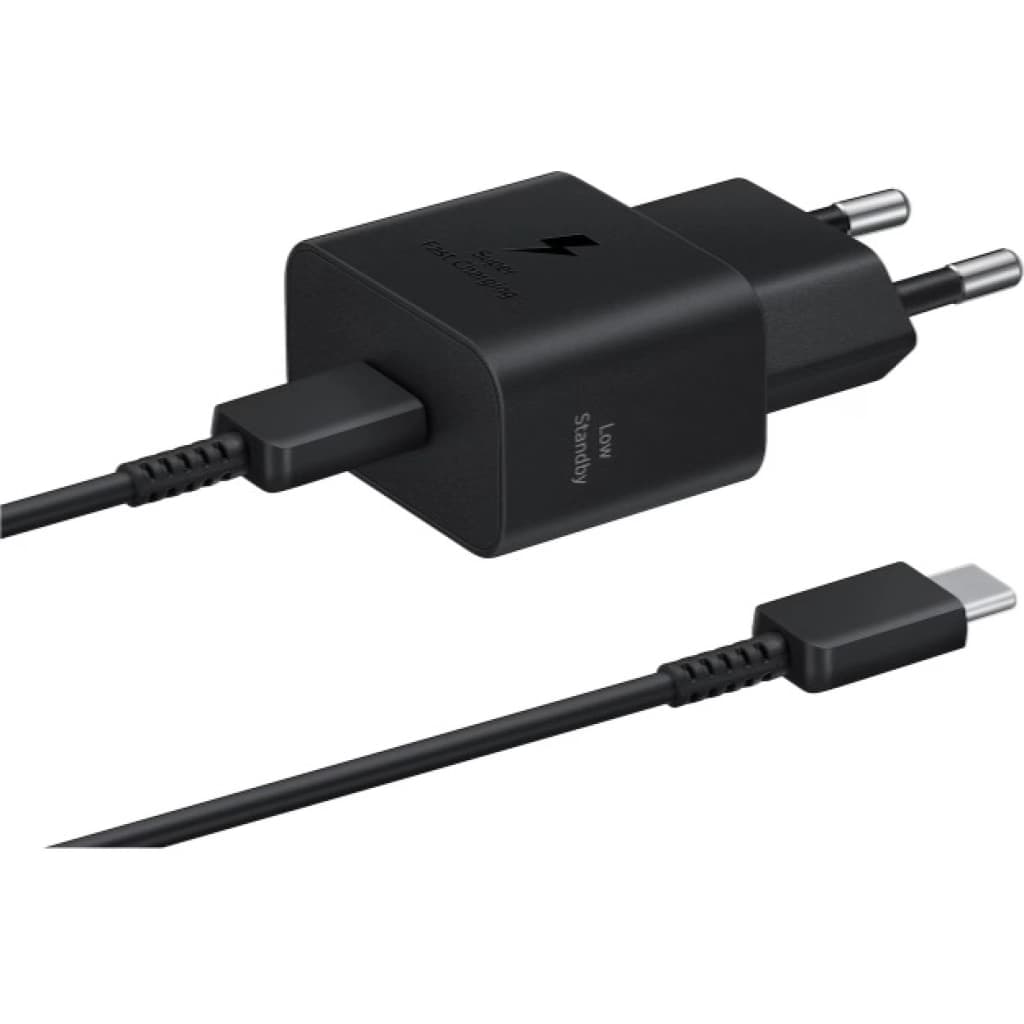 Samsung 25-W-USB-C-Ladegerät mit Kabel, schwarz
