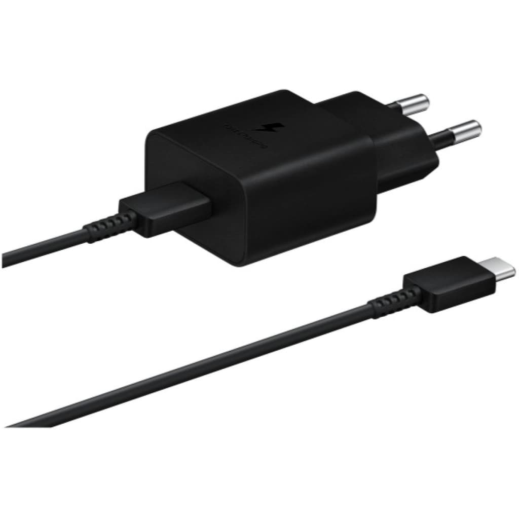 Samsung 15-W-USB-C-Ladegerät mit Kabel, schwarz