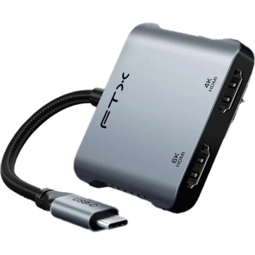 Adaptador FTX USB-C 4 en 1, dos HDMI, imagen 1 de 1