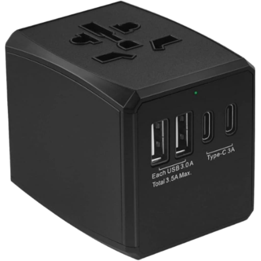 Internationaler Reiseadapter, 100-240 V, mit USB