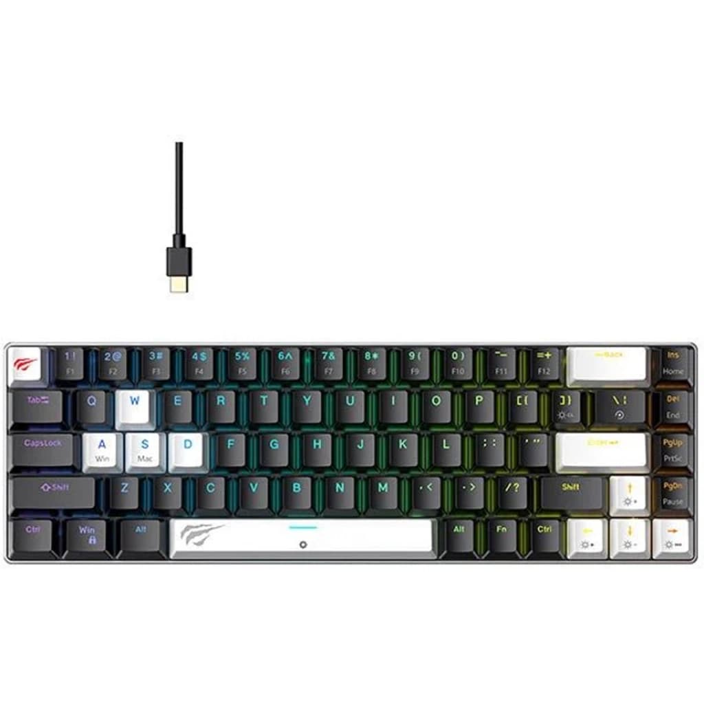 Havit KB906L mechanische Tastatur, 65 Prozent, RGB