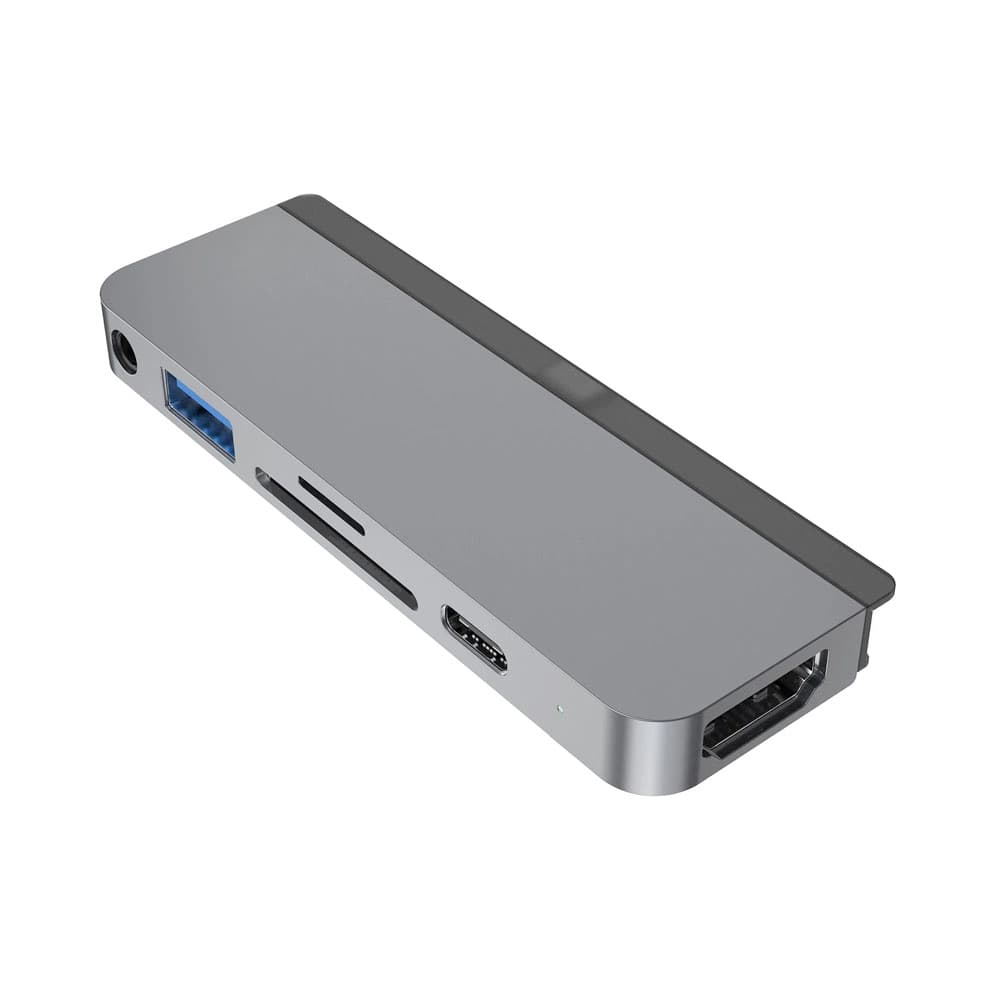 Hub USB-C HyperDrive 6 em 1 para iPad Pro HD319B, cinza, imagem 1 de 1