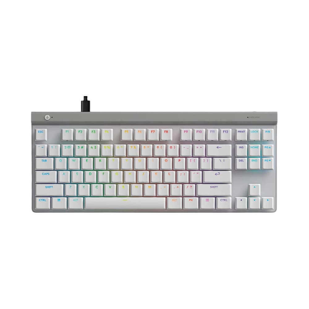 Teclado gamer Logitech G515 TKL de perfil bajo con cable, blanco
