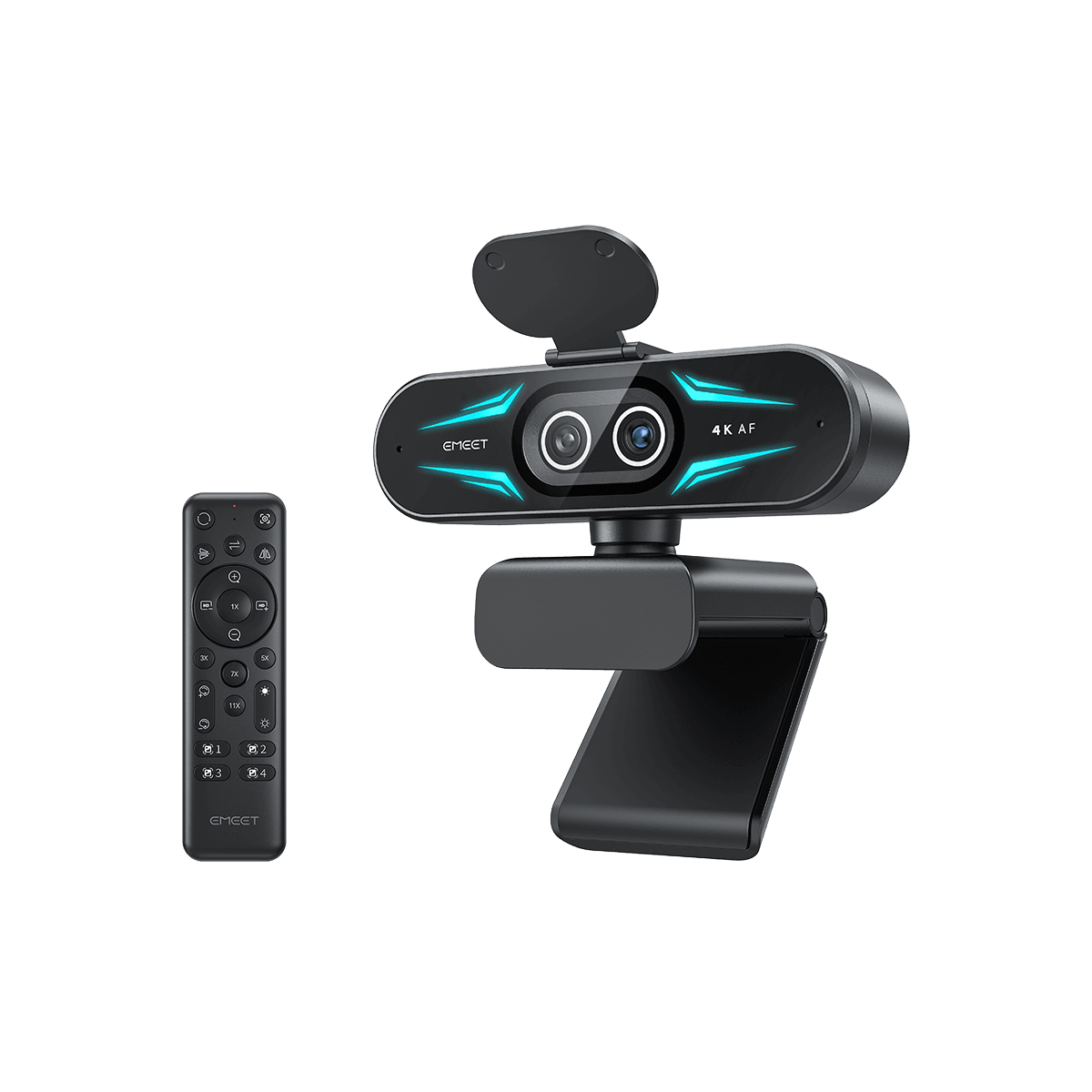 eMeet SmartCam C60E 4K-Dual-Kamera-Streaming-Webcam mit Fernbedienung