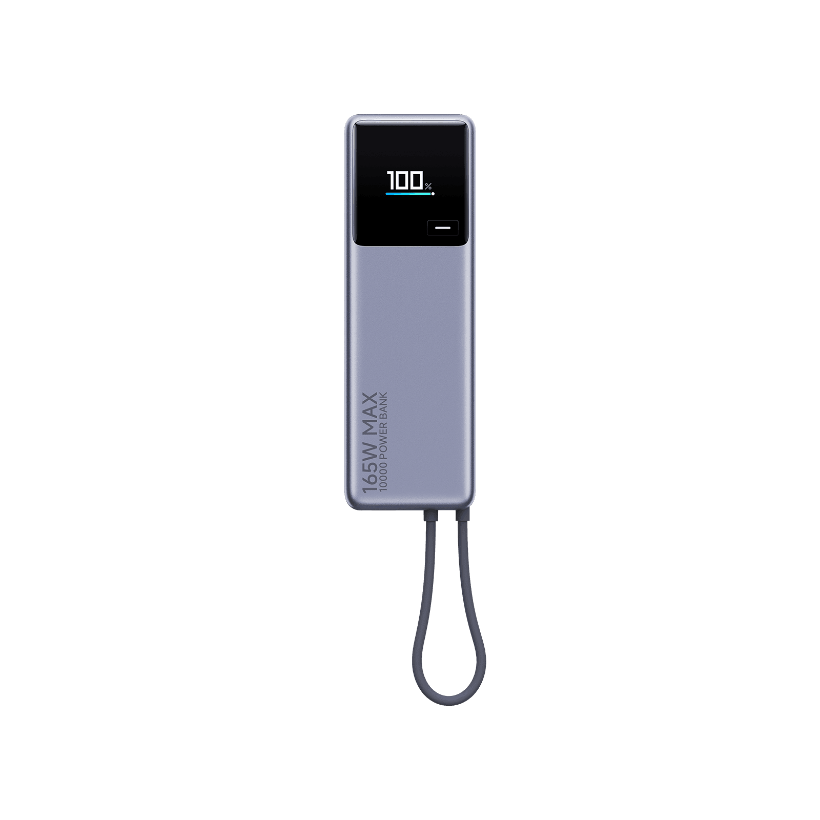 Xiaomi 165 W Powerbank 10000 mit integriertem Kabel (BHR9361GL), Grau