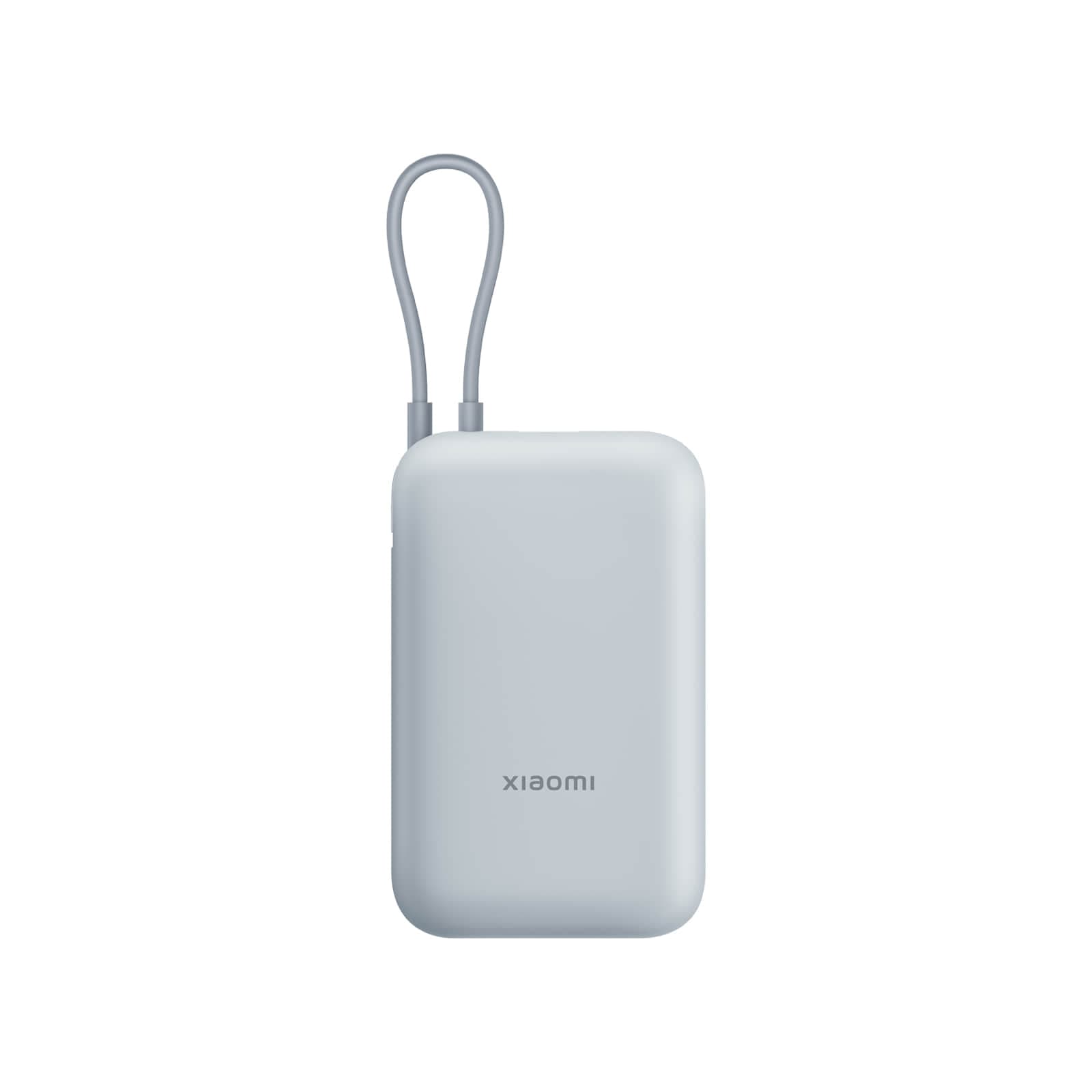 Xiaomi Powerbank 10000 mit integriertem Kabel (P15ZM), Eisblau