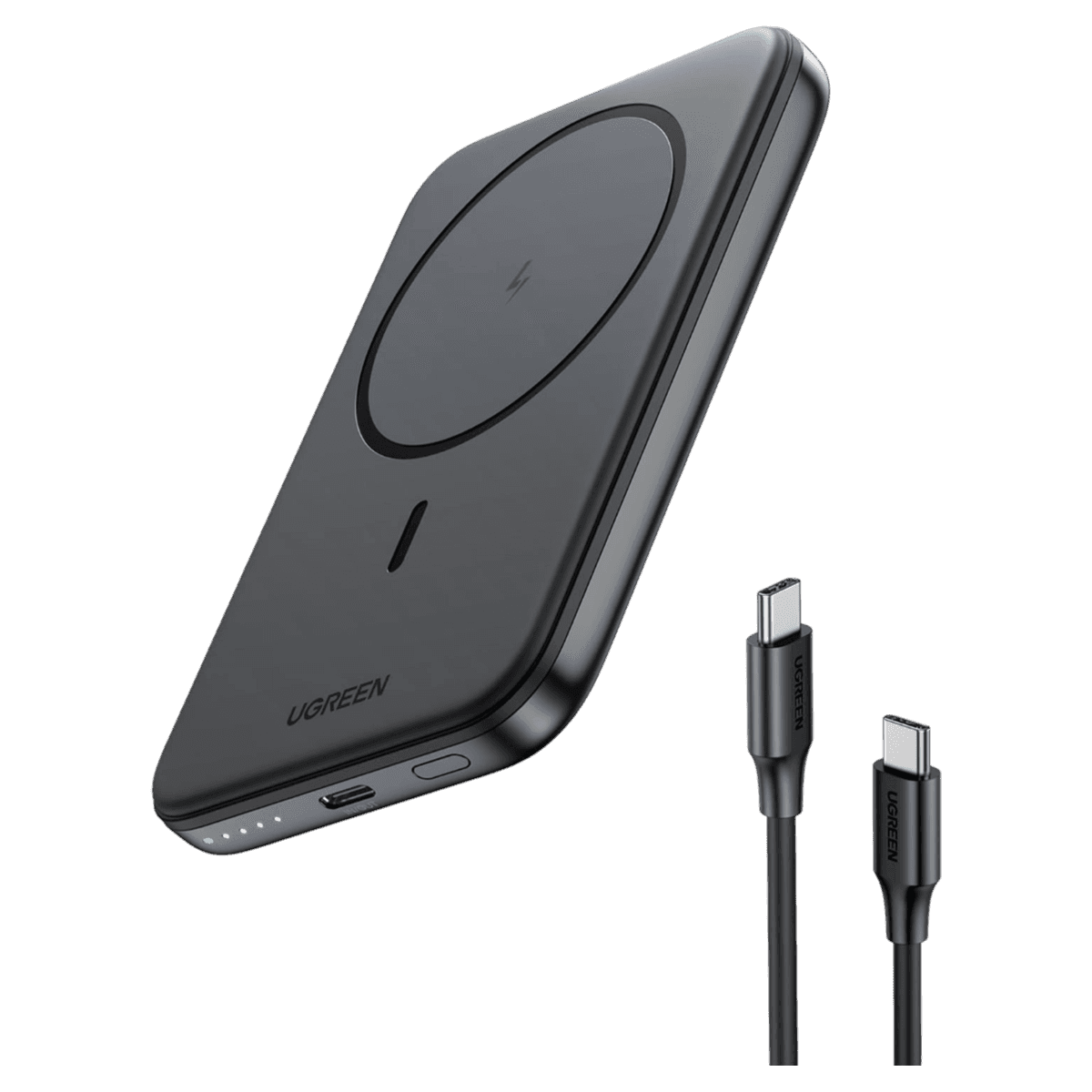 Bateria externa magnética sem fio UGREEN PB561 10.000 mAh 20 W (25919), preta