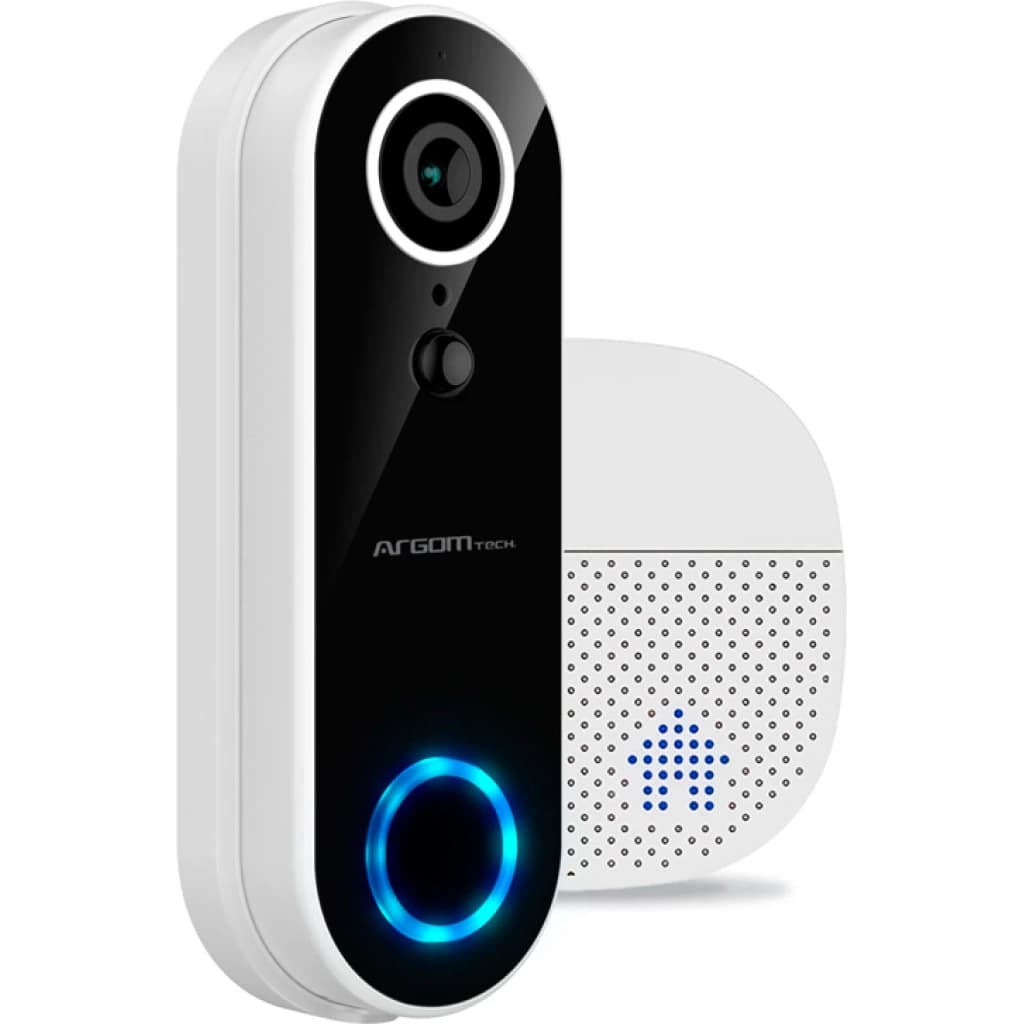 Argomtech Vision 2 SV-8002WT 1080p WLAN-Video-Türklingel mit Gong
