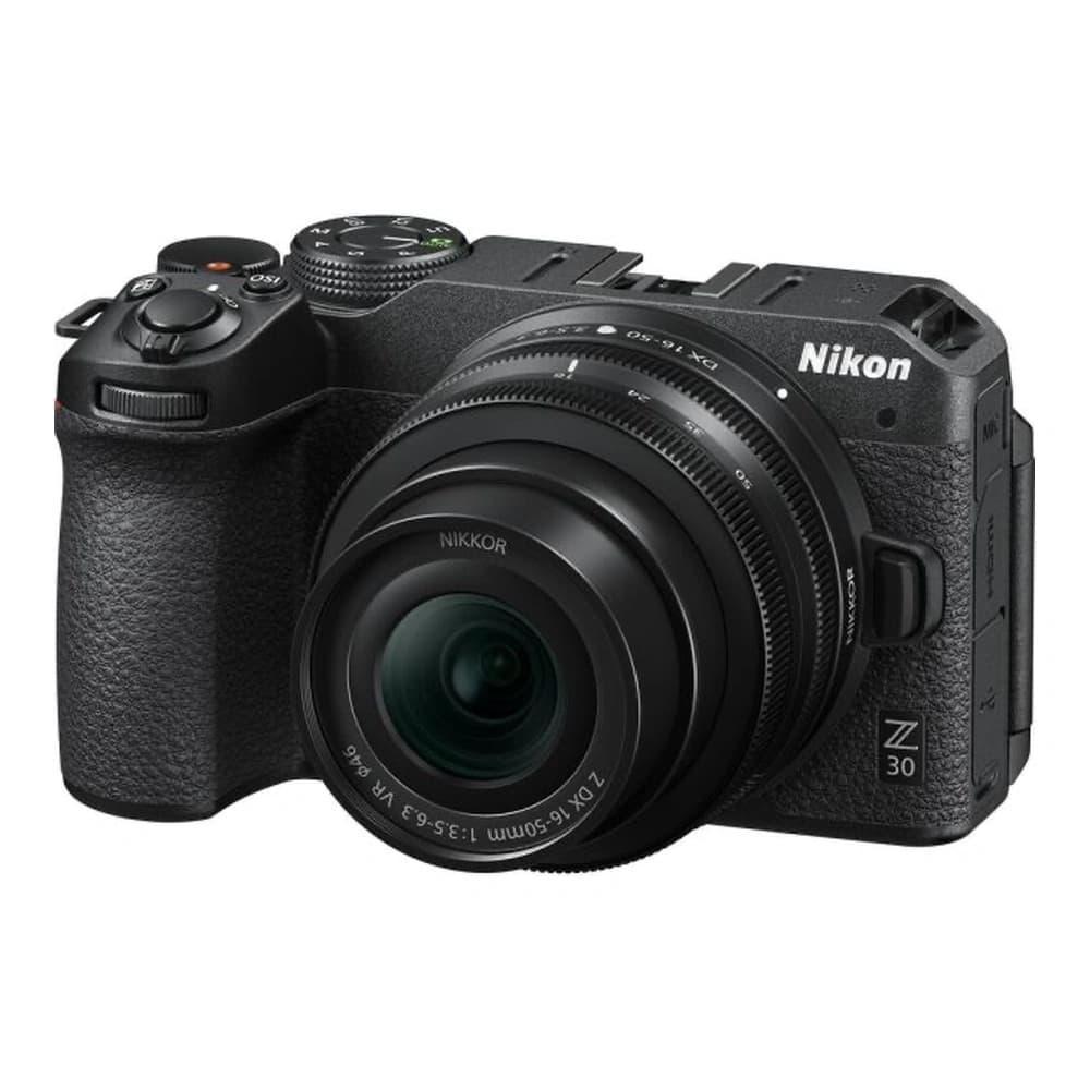 Cámara sin espejo para vlogs Nikon Z30 con lente NIKKOR Z DX 16-50mm VR