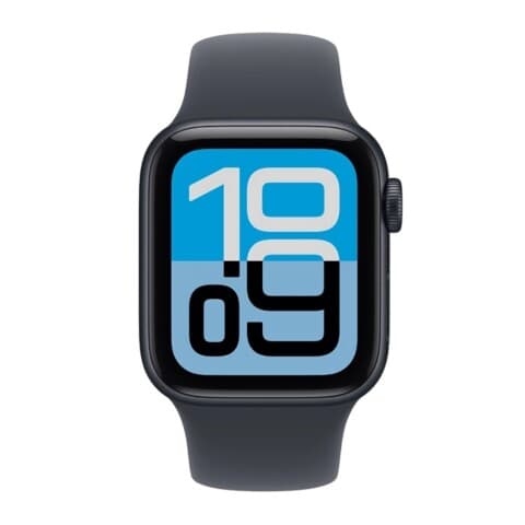 Apple Watch SE 3 GPS 40 mm, Gehäuse Aluminium Mitternacht mit Sportarmband Mitternacht S/M (MEH94LW/A)