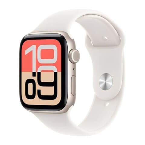 Apple Watch SE 3 GPS 40 mm, Gehäuse Aluminium Polarstern mit Sportarmband Polarstern (MEH34LW/A)