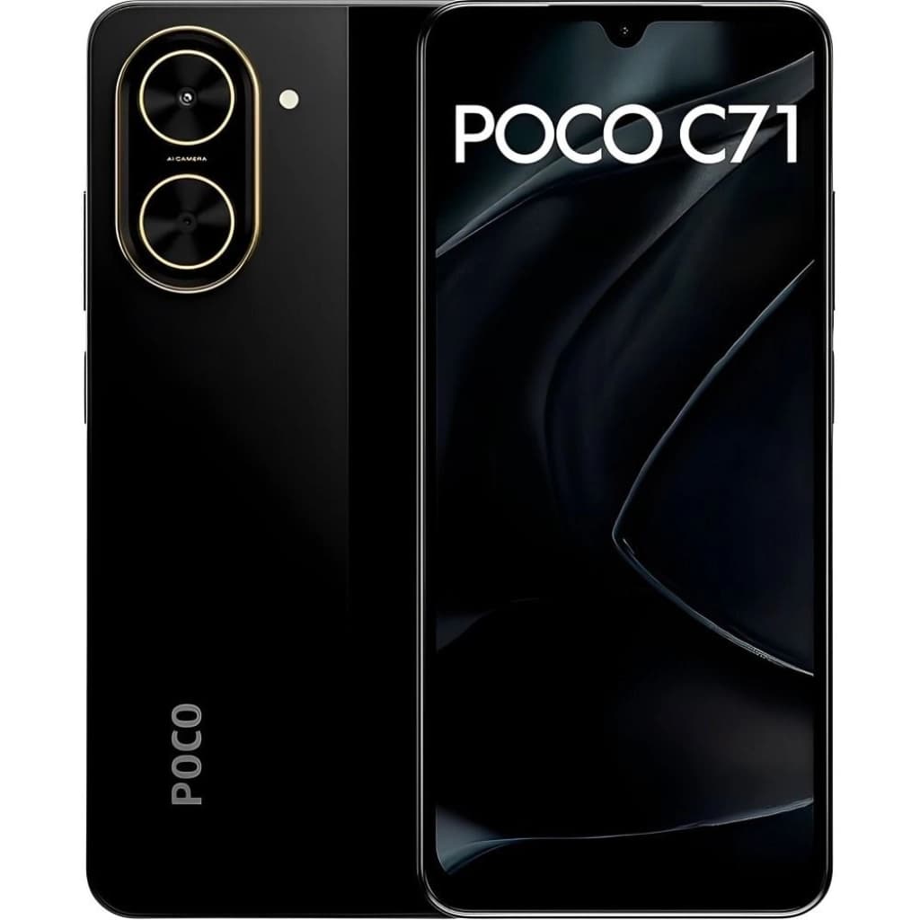 Celular Xiaomi POCO C71 4 GB RAM 128 GB Dual SIM, Negro, imagen 1 de 4