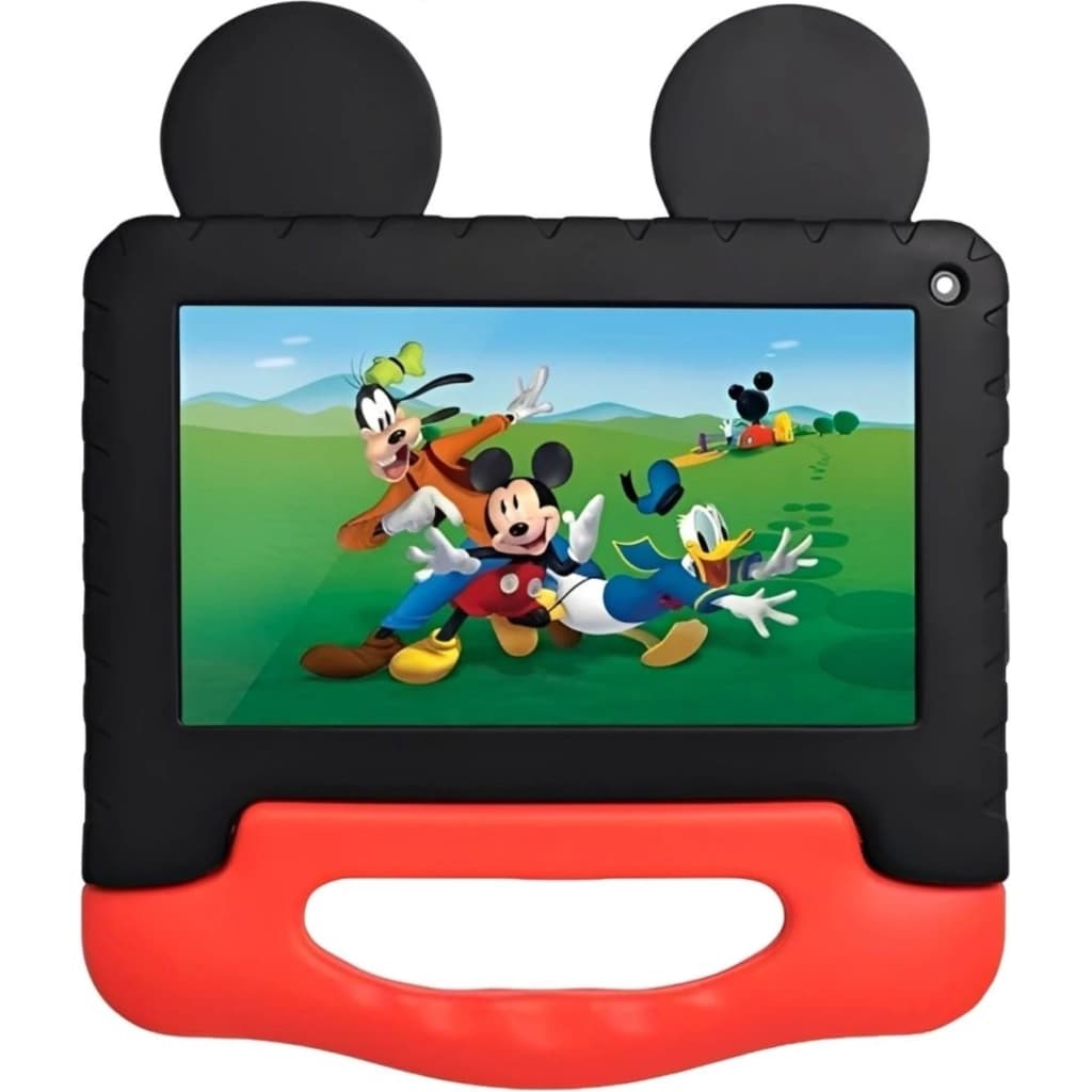 Multilaser Kid 7"-Kindertablet, 4 GB RAM, 64 GB, WLAN, Mickey-Mouse-Hülle (NB413)