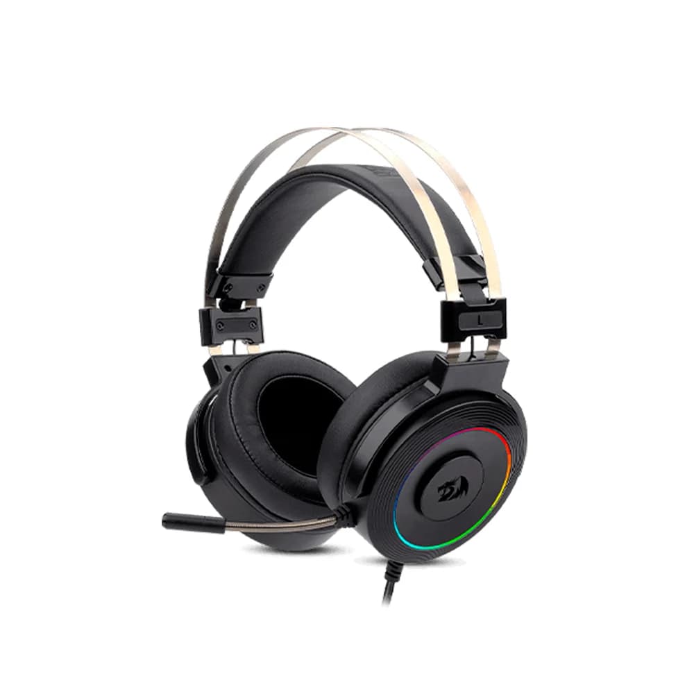 Redragon Lamia 2 H320 USB-7.1-Gaming-Headset mit RGB und Ständer, Schwarz