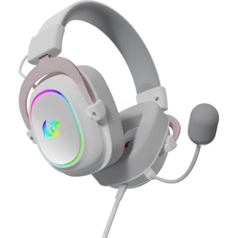 Auriculares gamer Redragon Zeus-X H510 USB 7.1 con RGB, Blanco, imagen 1 de 1