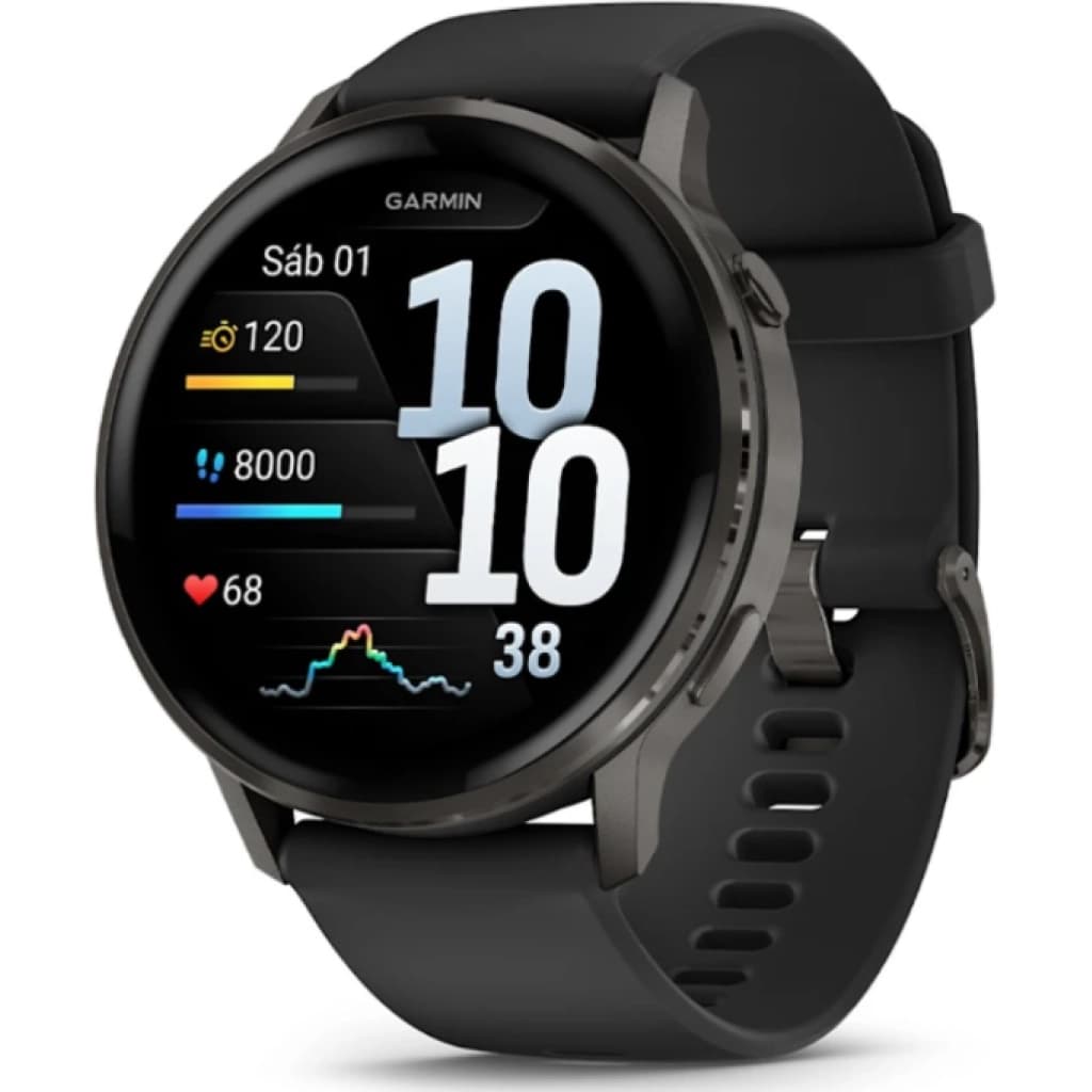 Reloj Garmin Venu 4 45 mm con GPS, negro pizarra (010-03014-00), imagen 1 de 5