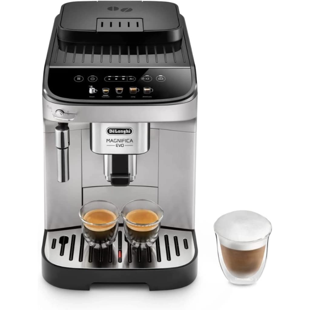 Cafetera superautomática De'Longhi Magnifica Evo, vaporizador, negra/inox