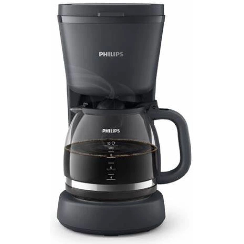 Cafetera de goteo Philips Series 1000 HD7430, 1,2 L, 10 tazas, negra