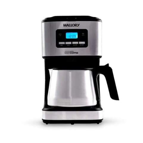 Cafetera de goteo Mallory Easy Coffee, programable, 1,5 L, acero inoxidable