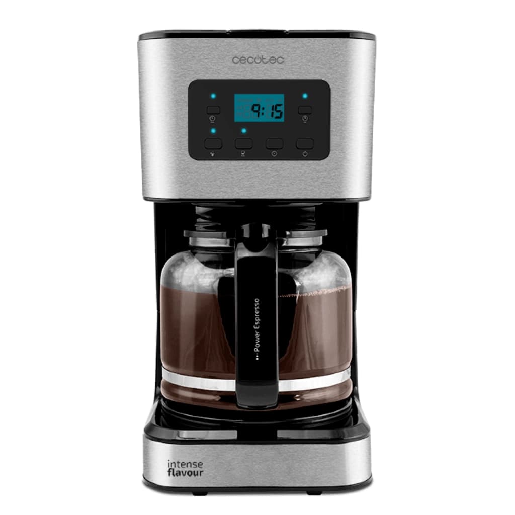 Cafetera de goteo Cecotec Coffee 66 Smart, programable, 12 tazas, acero inoxidable