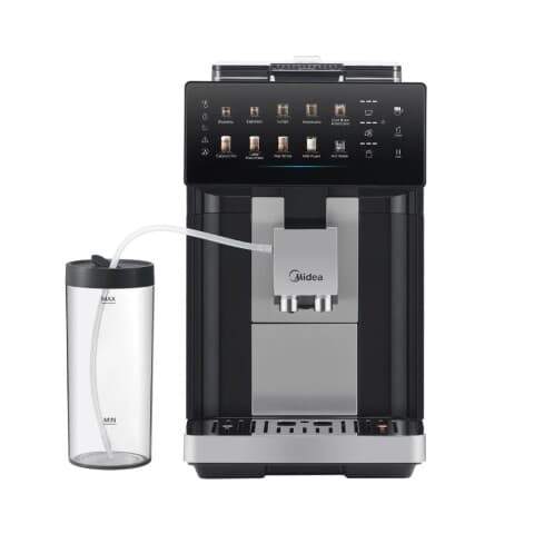 Cafetera superautomática Midea ACM10 10-in-1, molinillo y espumador, negra