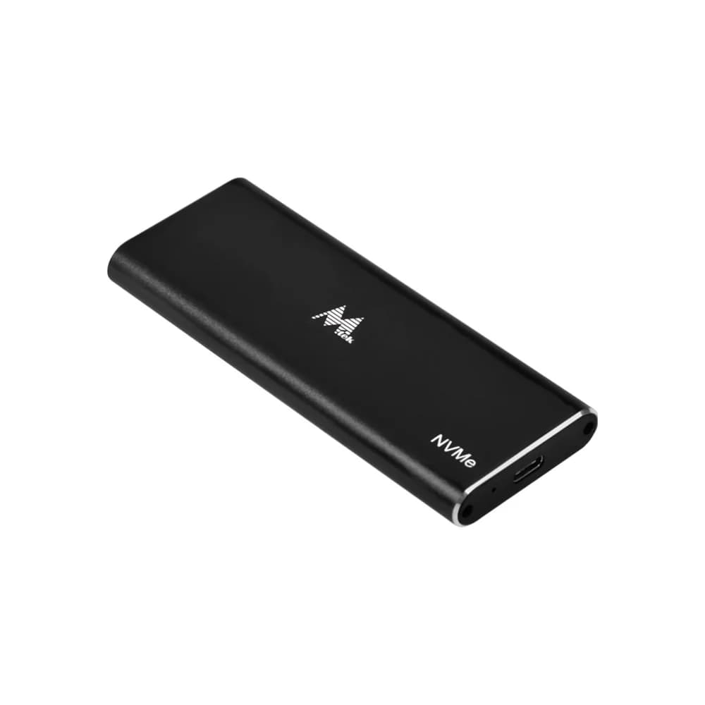 Mtek M.2-NVMe-SSD-Gehäuse, USB-C, bis 10 Gbit/s, Aluminium, Schwarz (EN-2280S1NV), Bild 1 von 1
