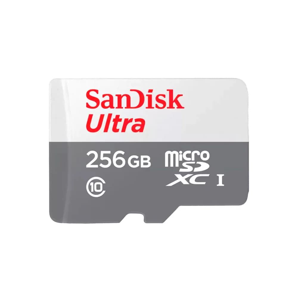 Cartão de memória microSDXC SanDisk Ultra de 256 GB, até 100 MB/s, Classe 10