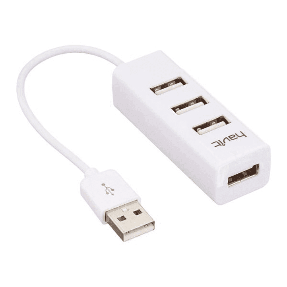 Havit HV-H18 4-Port-USB-2.0-Hub, Weiß