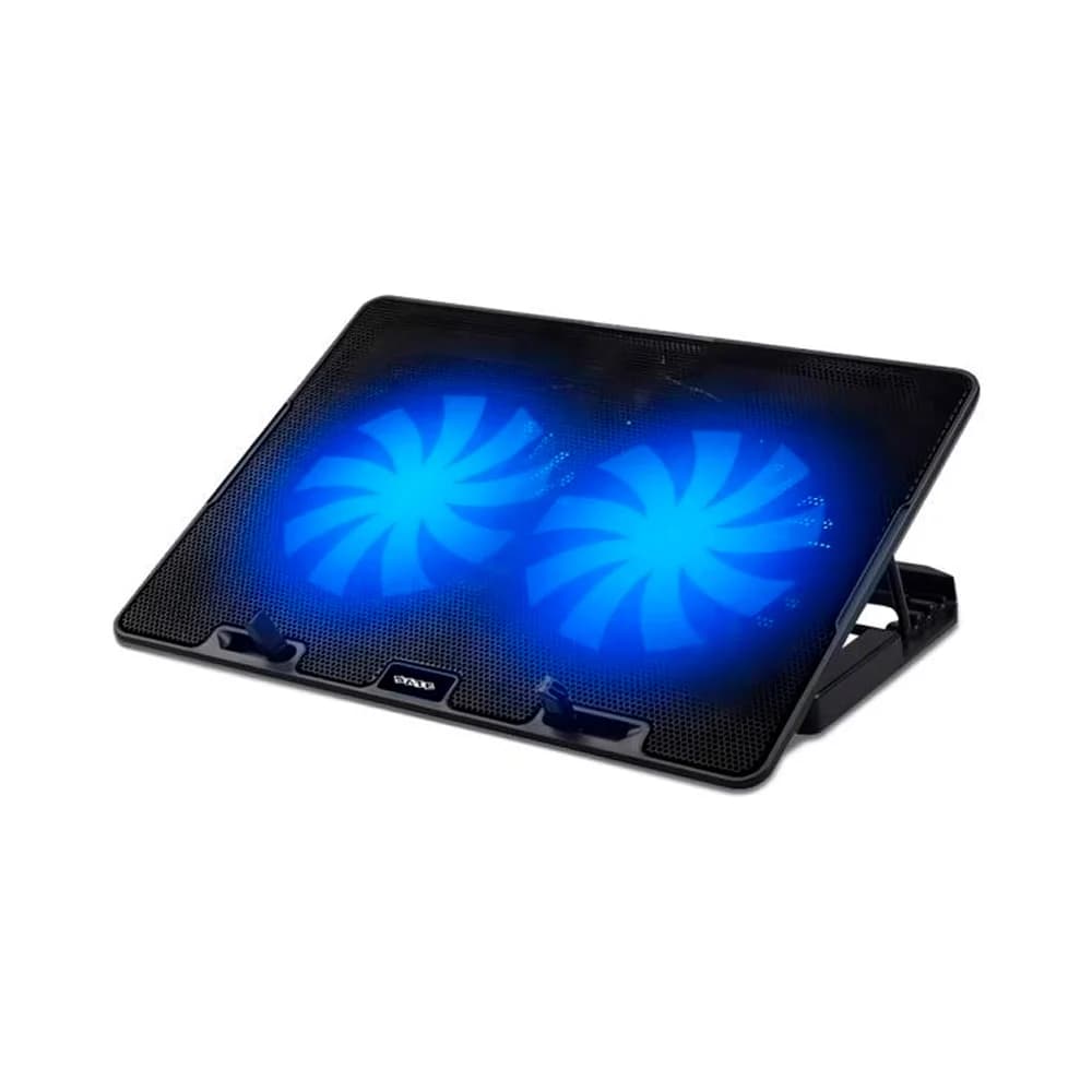 Base refrigerante Satellite A-CP05 para notebook con 2 ventiladores, 2 USB y ángulo ajustable, 10–17"