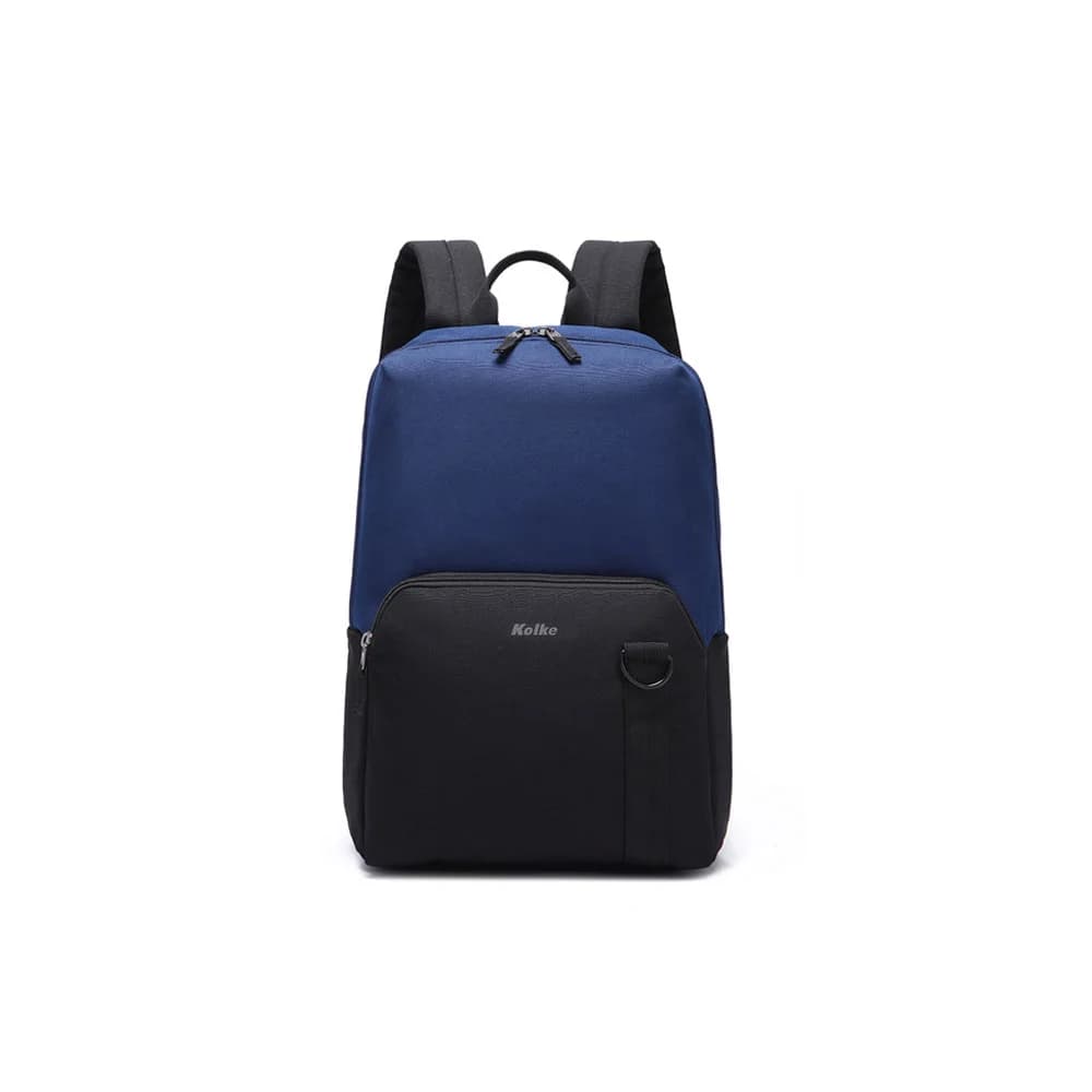 Mochila para o dia a dia Kolke Essential KVM-655 resistente à água, preta/azul