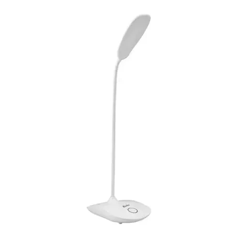 Kolke KVL-190 akkubetriebene LED-Schreibtischlampe mit Dimmer, Weiß