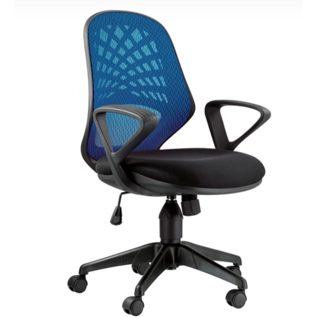 Consumer CH-2019 drehbarer Bürostuhl mit Netzrücken, Blau