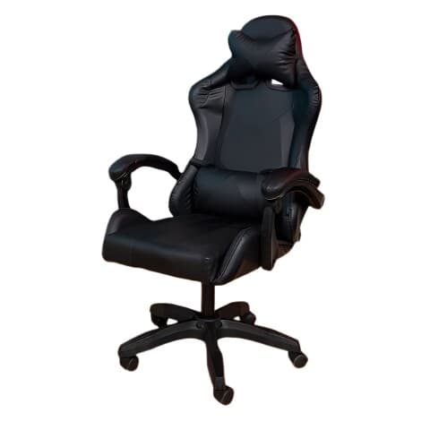 Level Panther Gaming-Stuhl aus PU-Leder, Schwarz