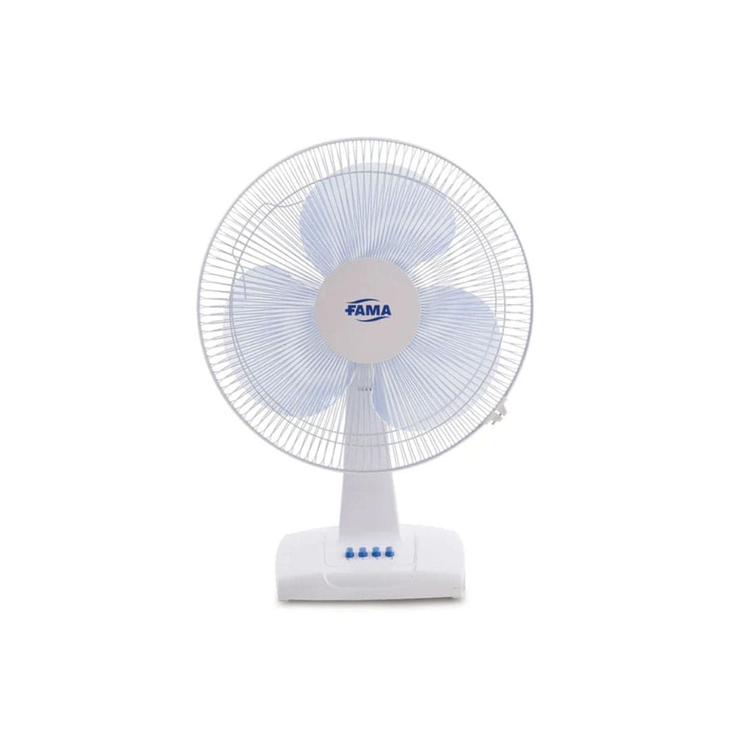 Fama RT-40 Tischventilator, 40 cm, 3 Stufen, 50 W, Weiß