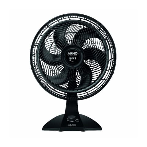 Arno Turbo Force 2-in-1 Fan VE332, Desk or Pedestal Mode, Black