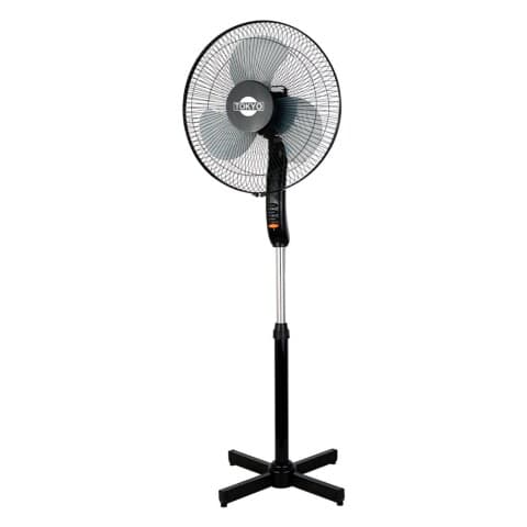 Tokyo Pedestal Fan, 16", 3 Blades, 40 W, Black
