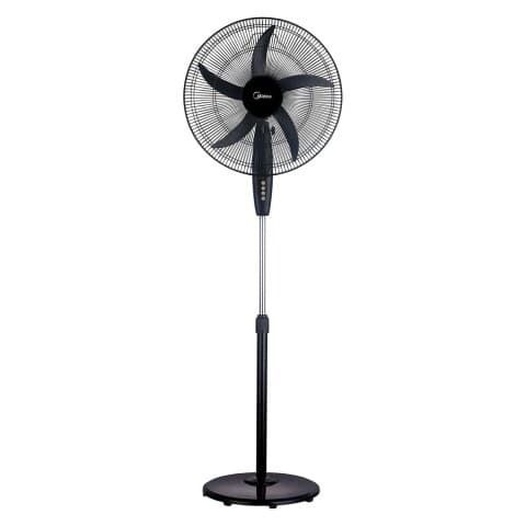 Midea Standventilator, 20", 3 Stufen, Kupfermotor, Schwarz, Bild 1 von 1