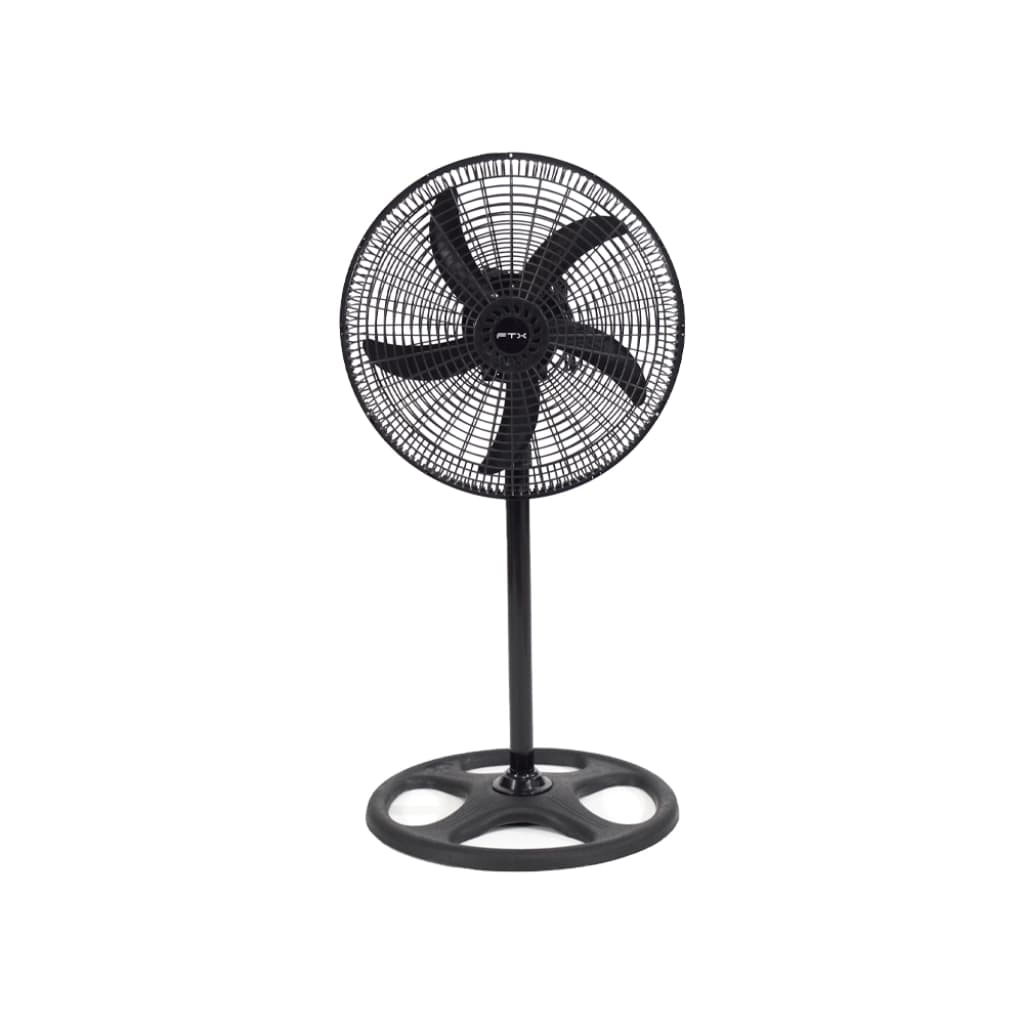FTX Confort HB-EF-02 Pedestal Fan, 18", 5 Blades, 70 W, Black