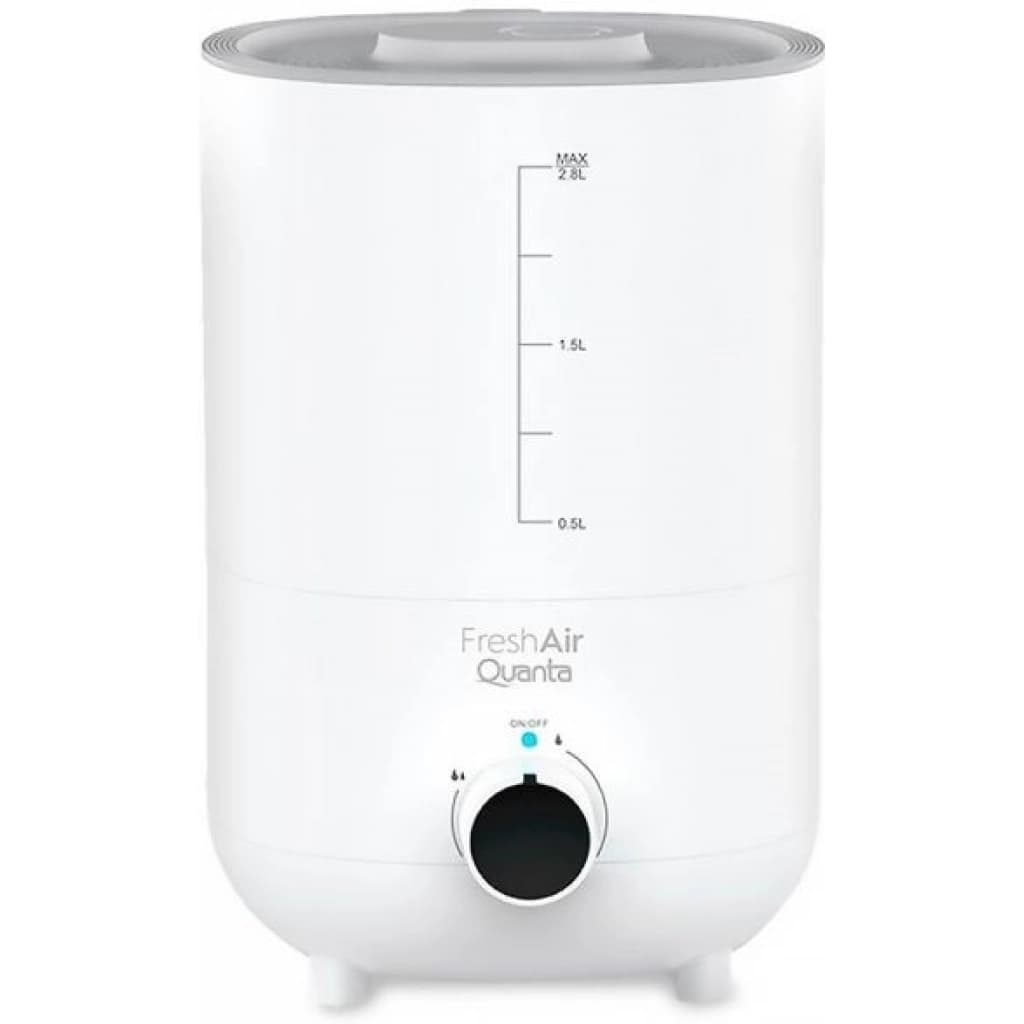 Quanta QTUM20 Ultraschall-Luftbefeuchter, 2,6 L, 300 ml/h, Duft, Weiß
