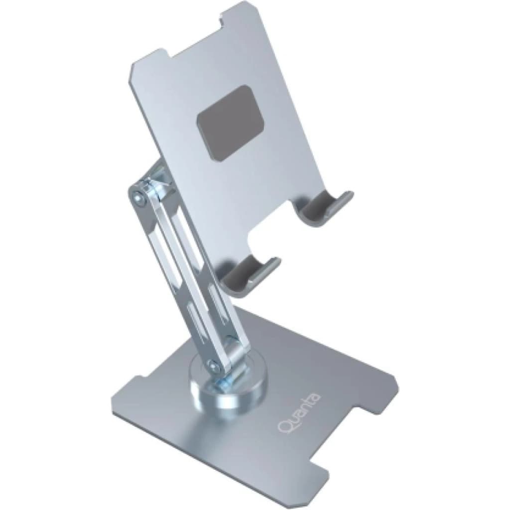 Soporte de mesa ajustable Quanta QTSMA20 de aluminio para celular y tablet (4–11")