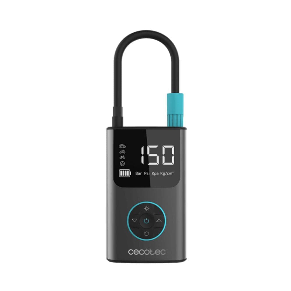 Calibrador elétrico sem fio recarregável Cecotec Air Max, 150 PSI, USB-C, visor digital