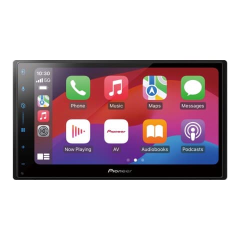 Receptor multimídia Pioneer DMH-A5650BT duplo DIN de 6,8" com Apple CarPlay e Android Auto sem fio, imagem 1 de 3