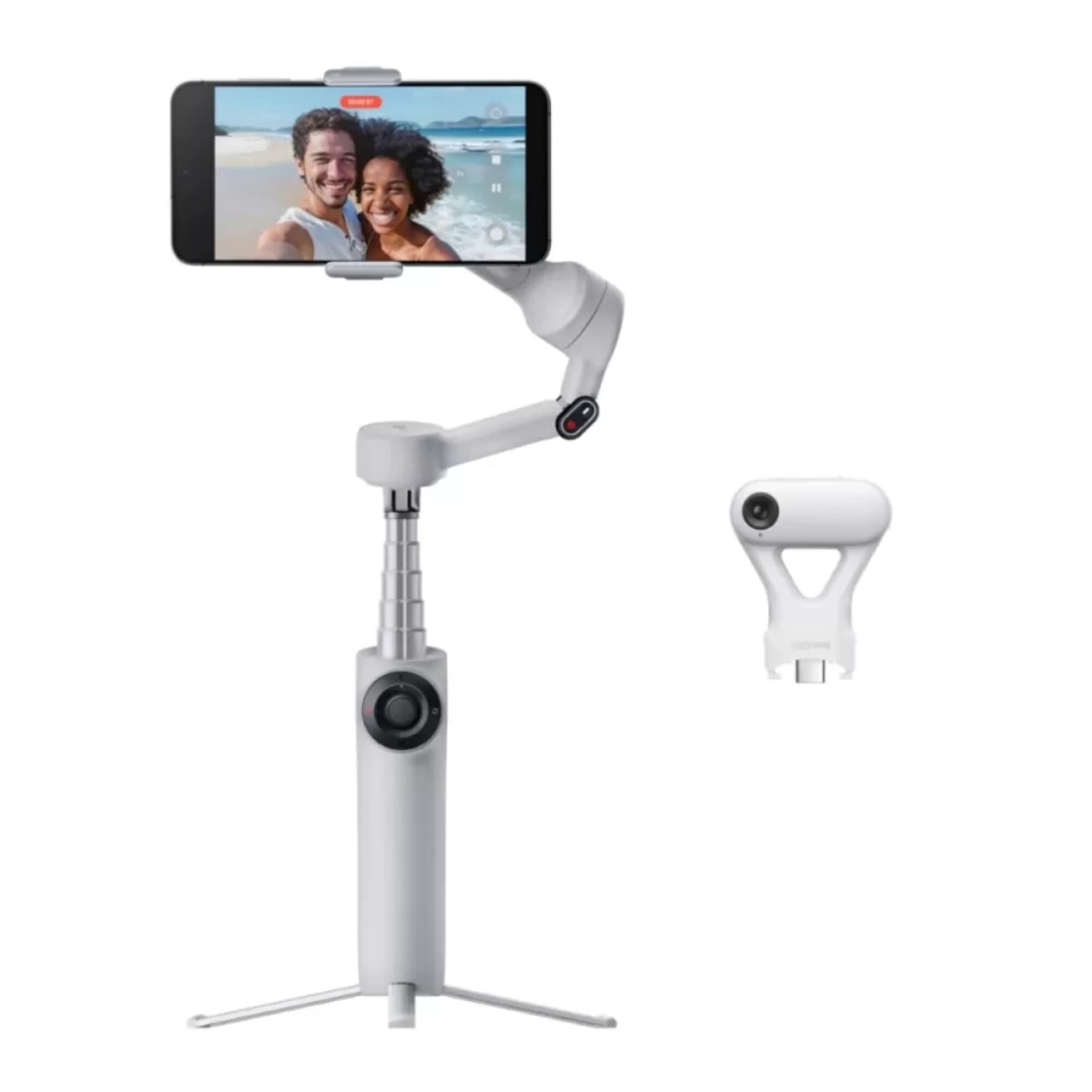 Insta360 Flow 2 AI Kit 3-Achsen-Smartphone-Gimbal mit Selfiestick und Stativ, grau, Bild 1 von 3