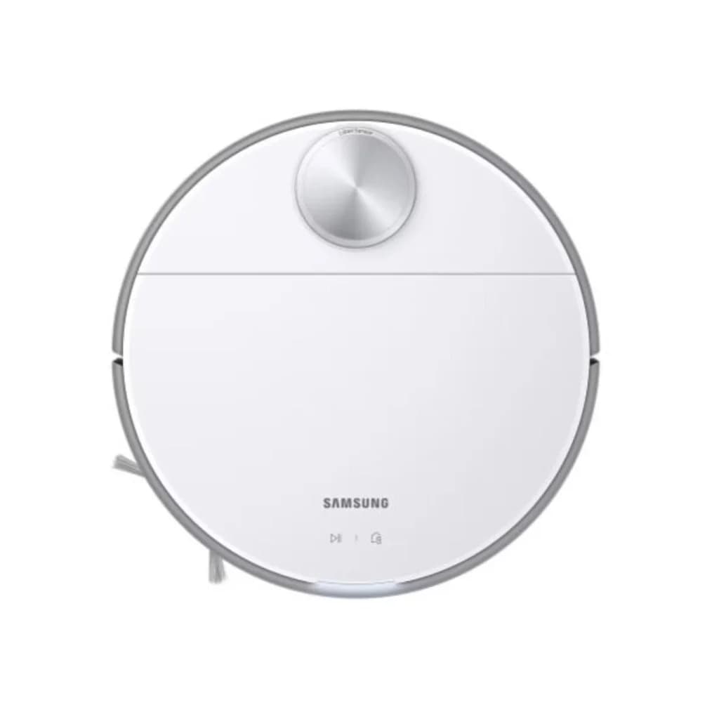 Samsung Jet Bot+ Saugroboter mit LiDAR und Clean-Station-Absaugstation, Misty White