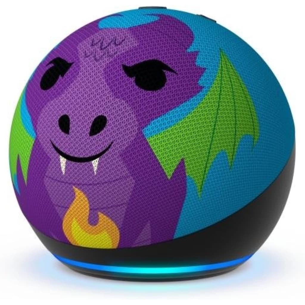 Amazon Echo Dot Kids (5. Gen.) smarter Lautsprecher mit Alexa, Drachen-Design
