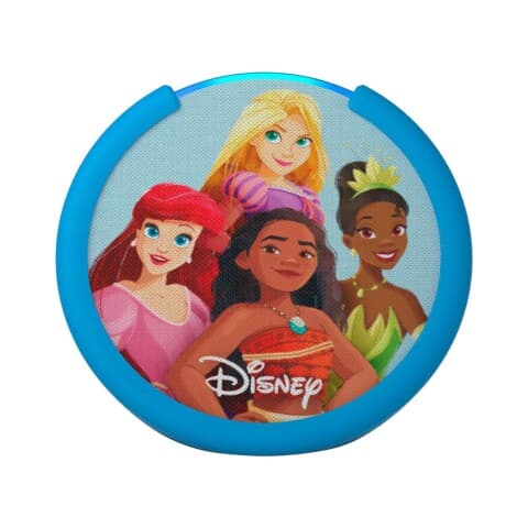 Parlante inteligente Amazon Echo Pop Kids con Alexa y control parental, diseño Princesas Disney