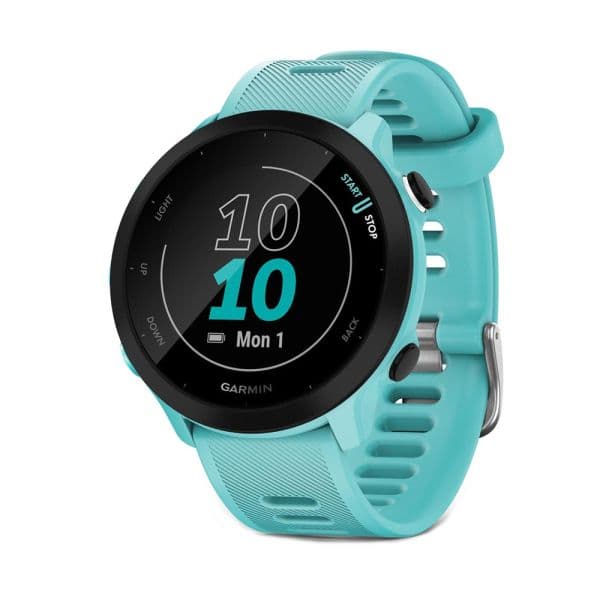 Relógio GPS de corrida Garmin Forerunner 55, água-marinha (010-02562)